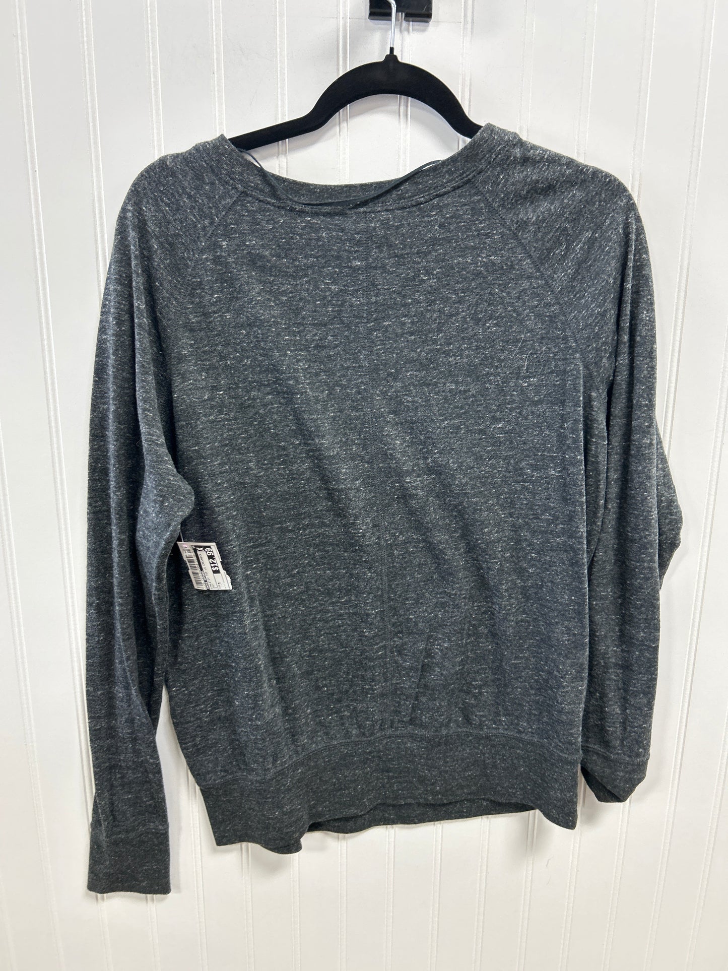 Athletic Top Ls Crewneck By Nike Apparel In Grey, Size:M