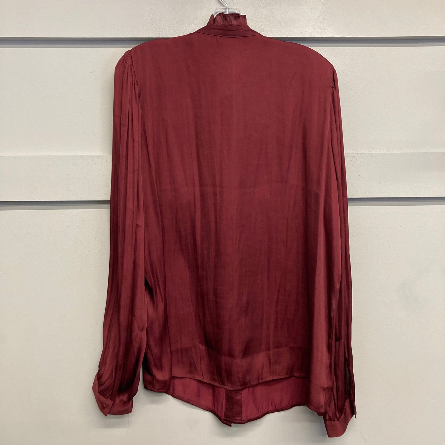 Top Ls By Banana Republic In Maroon, Size:L Tall