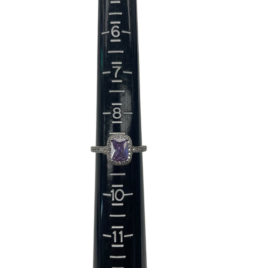 Ring Statement By Clothes Mentor In Gold & Purple, Size:8.5