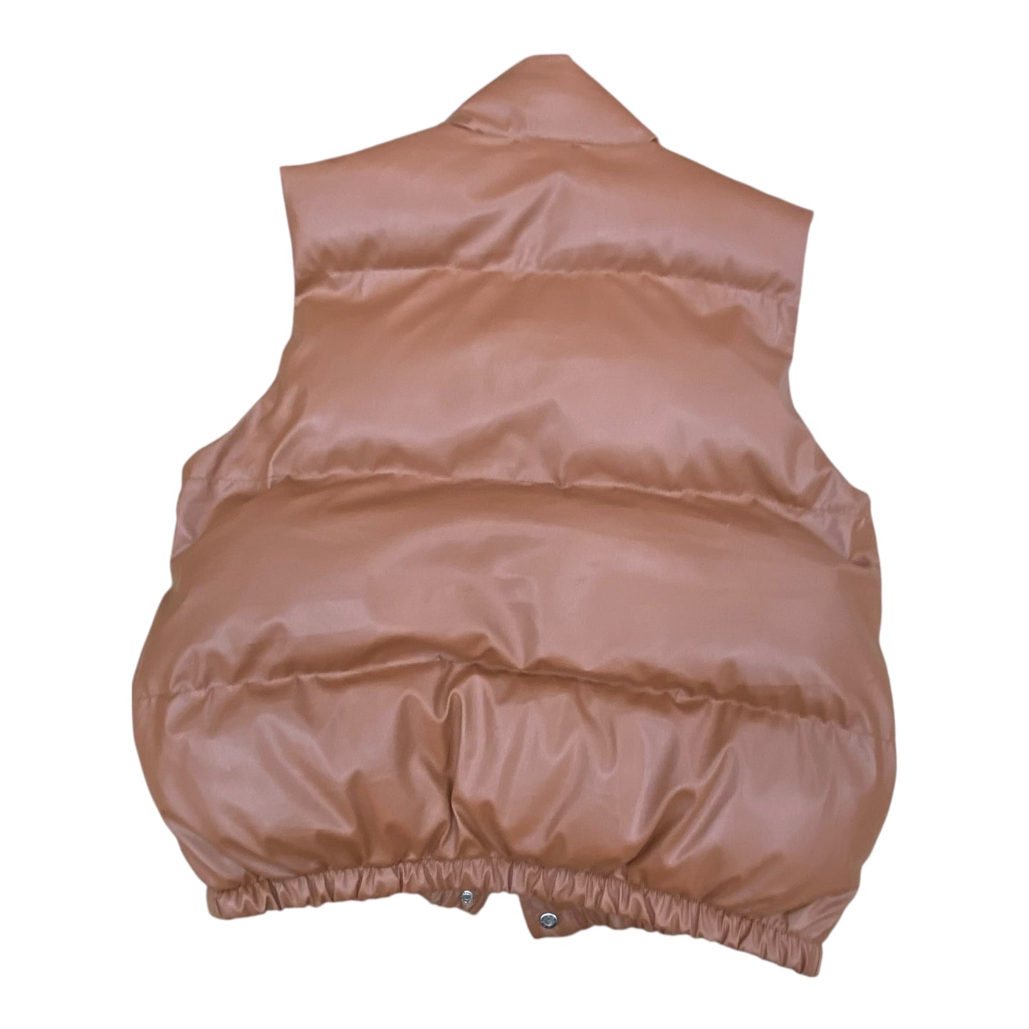 Vest Puffer & Quilted By Bestto In Brown, Size:S