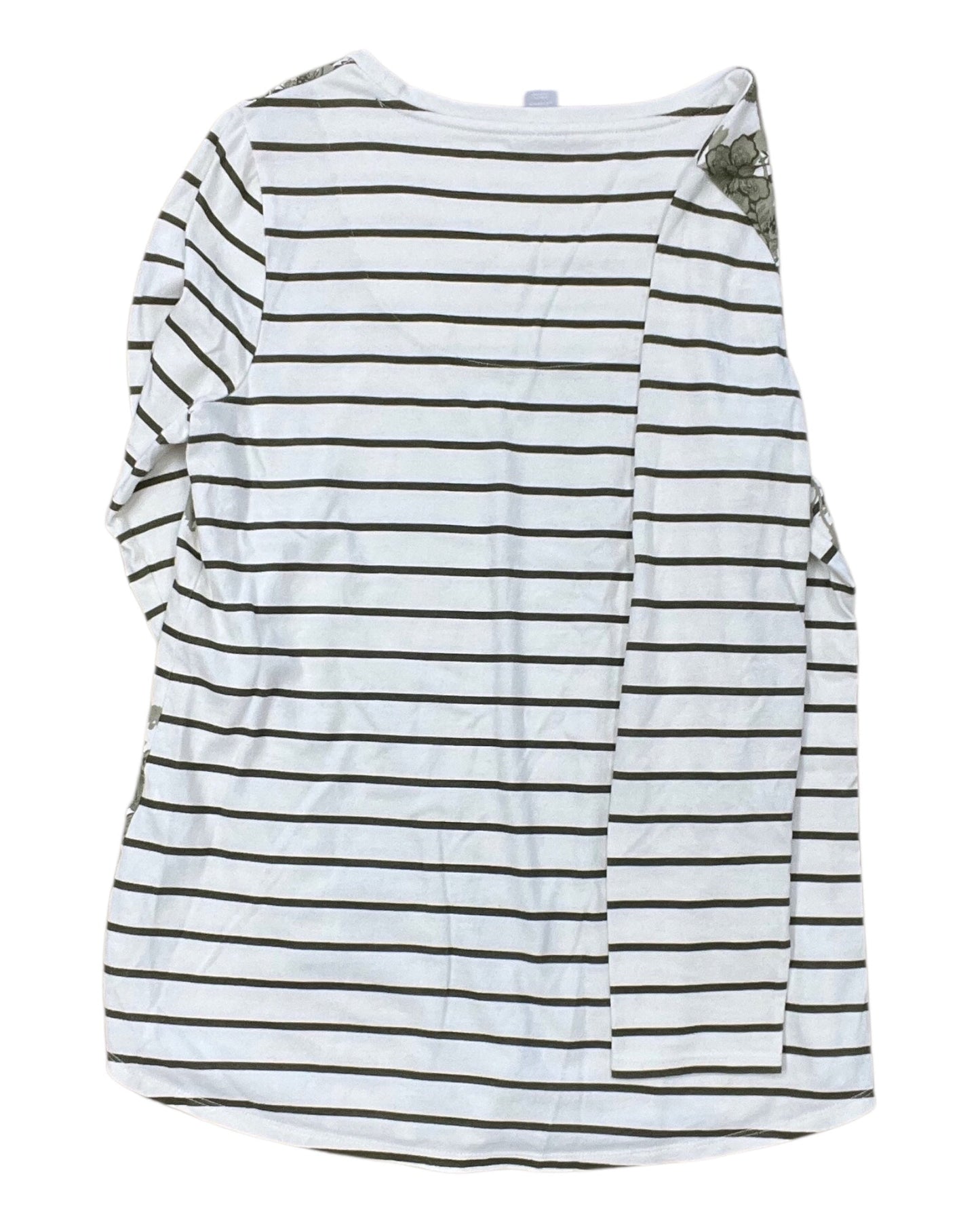 Top Ls By Chicos In Green & White, Size:M