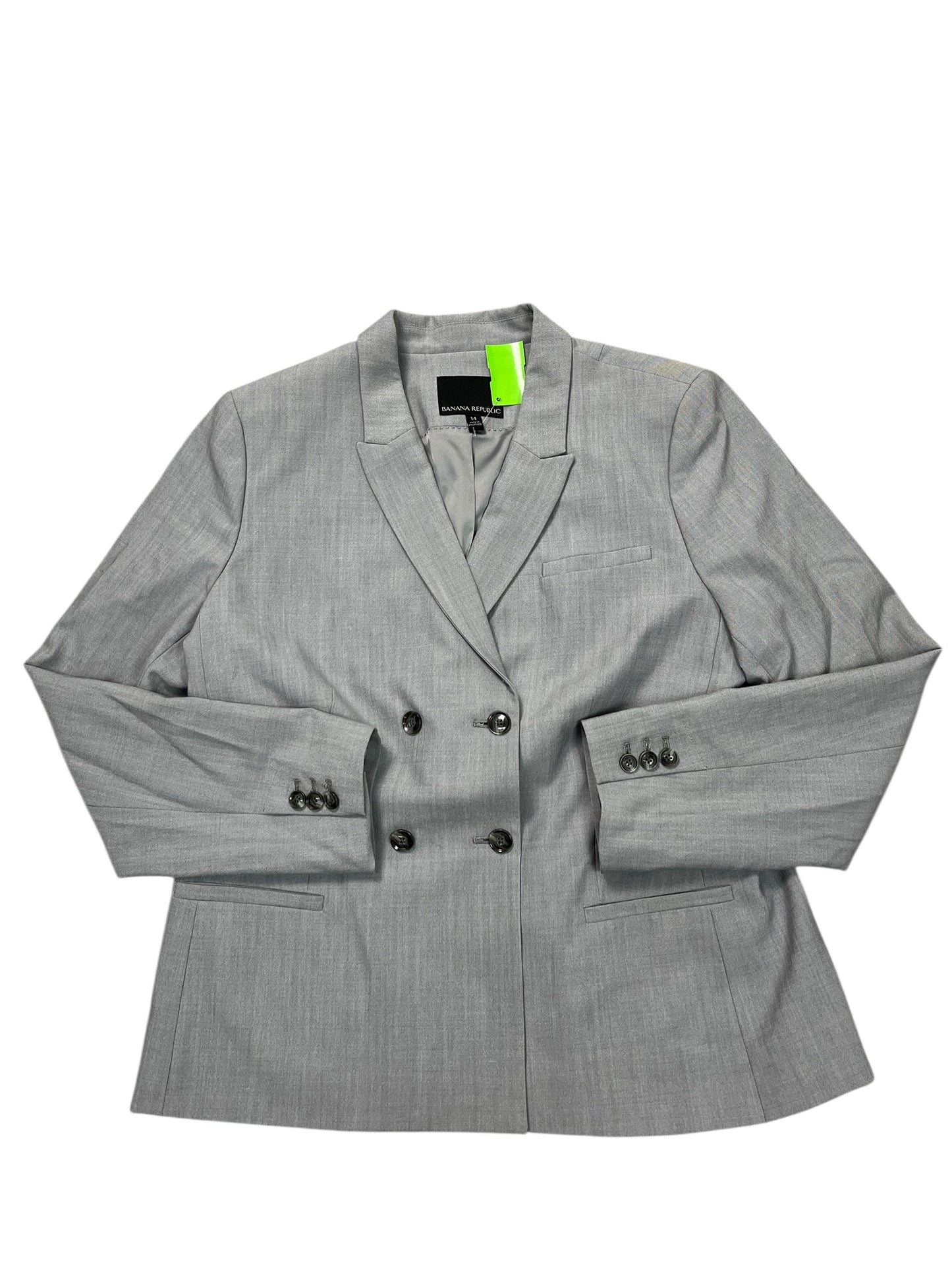 Blazer By Banana Republic In Grey, Size:Xl