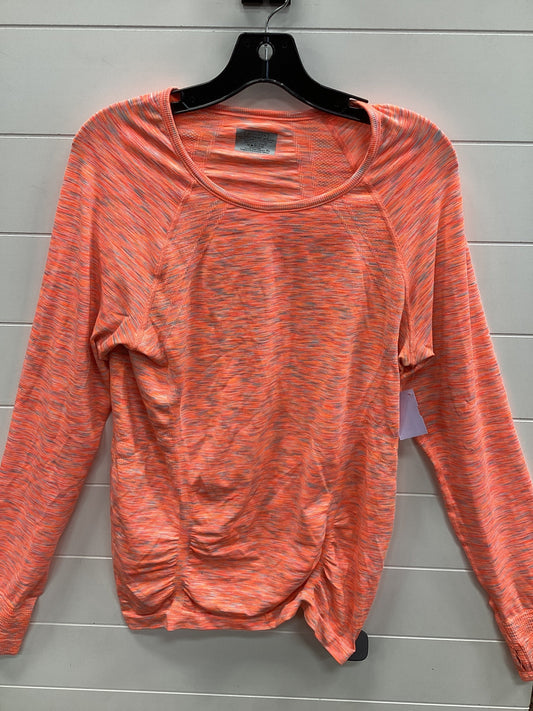 Athletic Top Ls Collar By Athleta In Orange, Size:Xl
