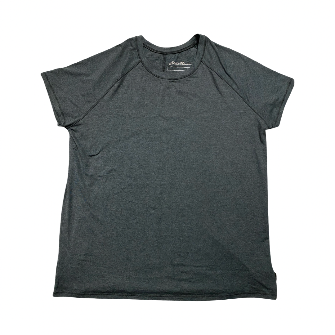 Athletic Top Ss By Eddie Bauer In Grey, Size:L