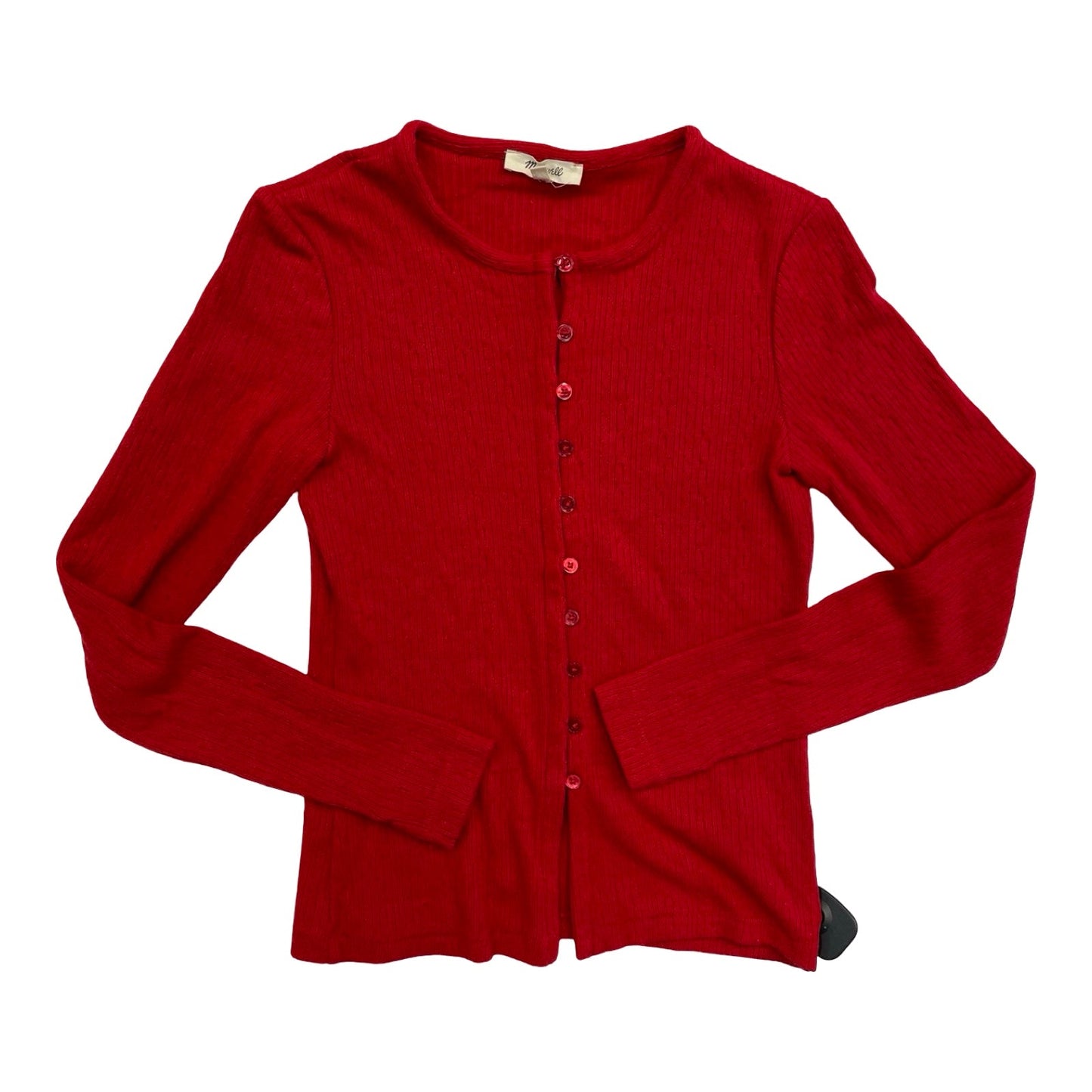 Sweater Cardigan By Madewell In Red, Size:S