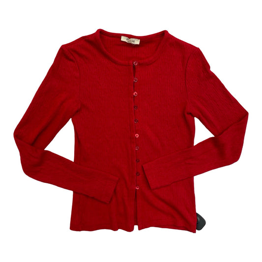 Sweater Cardigan By Madewell In Red, Size:S