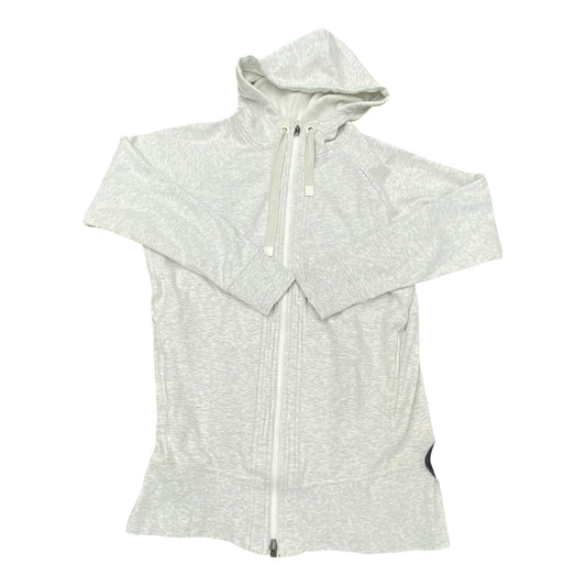 Athletic Jacket By Athleta In White, Size:M