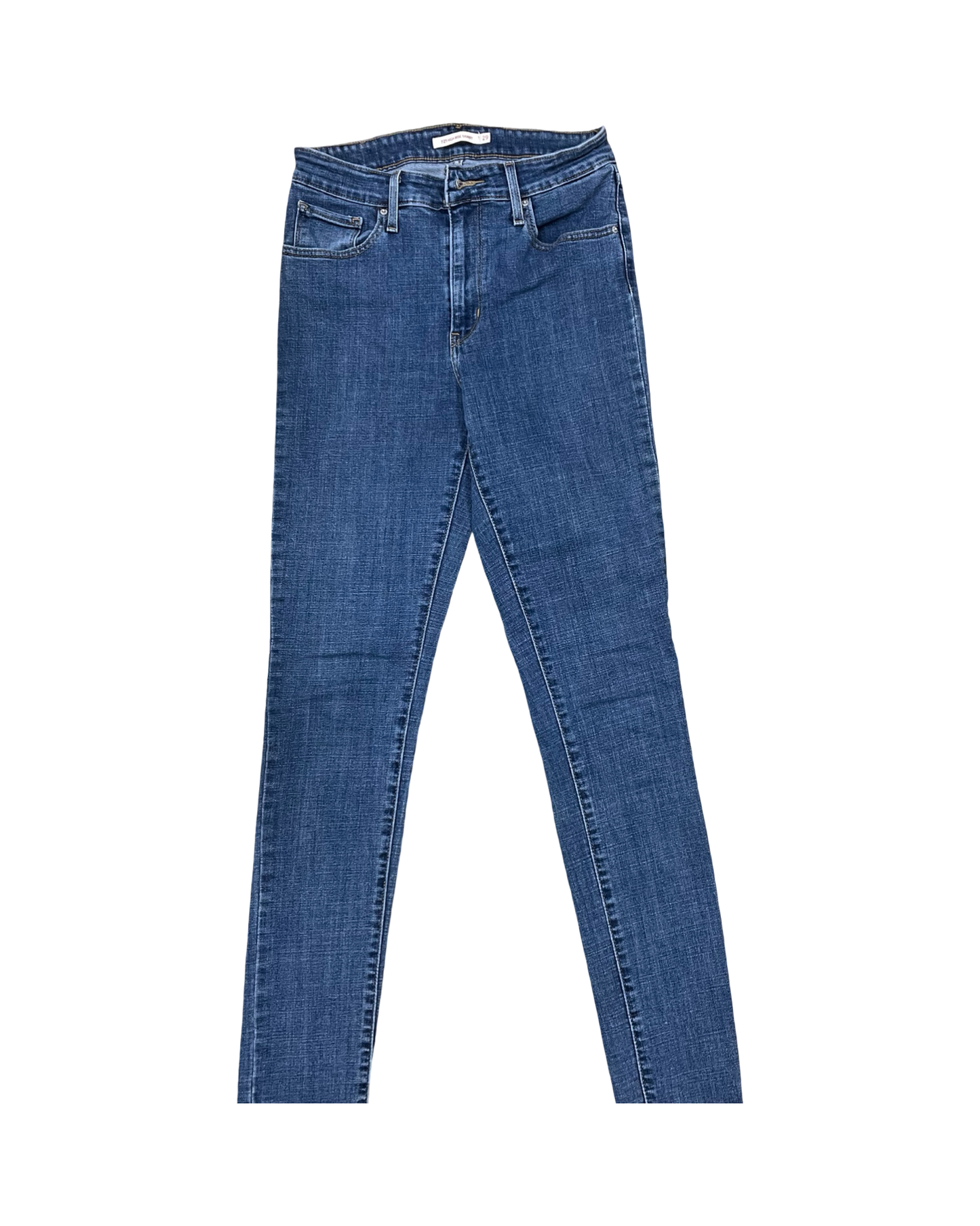 Jeans Skinny By Levis In Blue Denim, Size:8