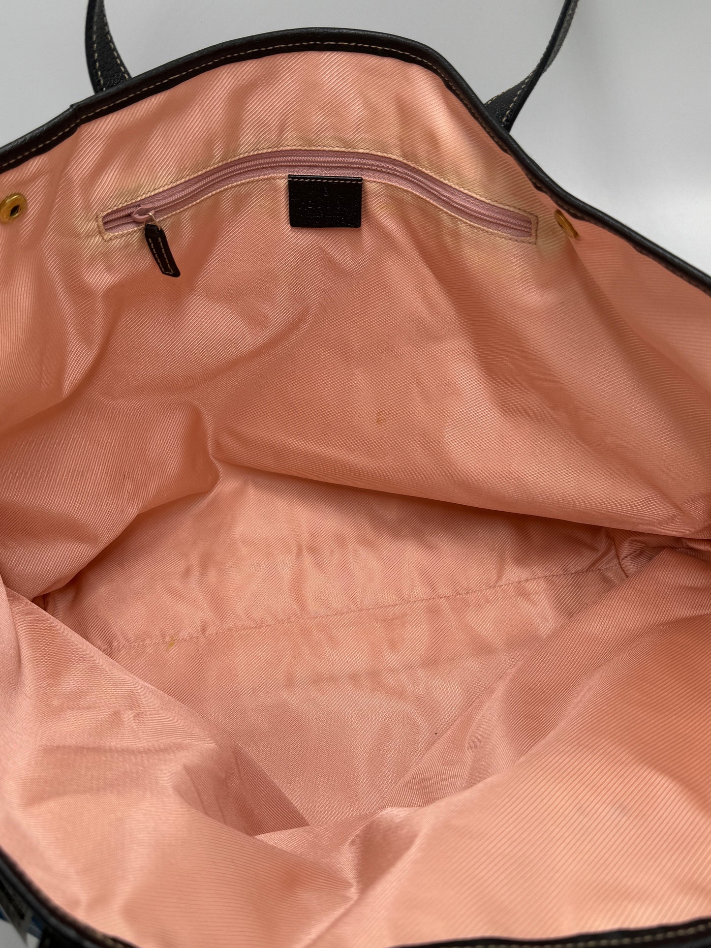 Gucci Satin Charmy Luxury Designer Tote / Handbag