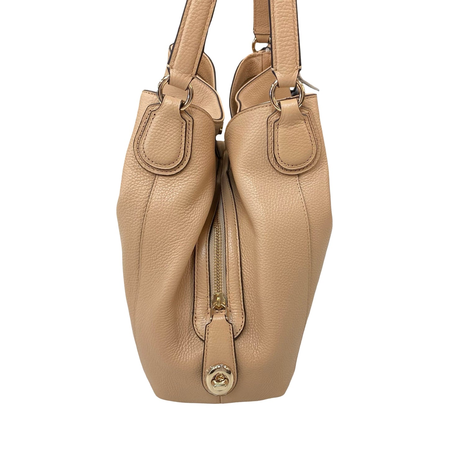 Handbag Designer By Coach In Tan, Size:Medium