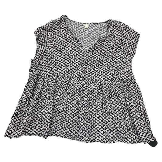 Top Ss By Caslon In Floral Print, Size:3X