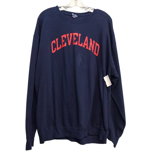 Sweatshirt Crewneck By Comfort Colors In Blue, Size:Xl