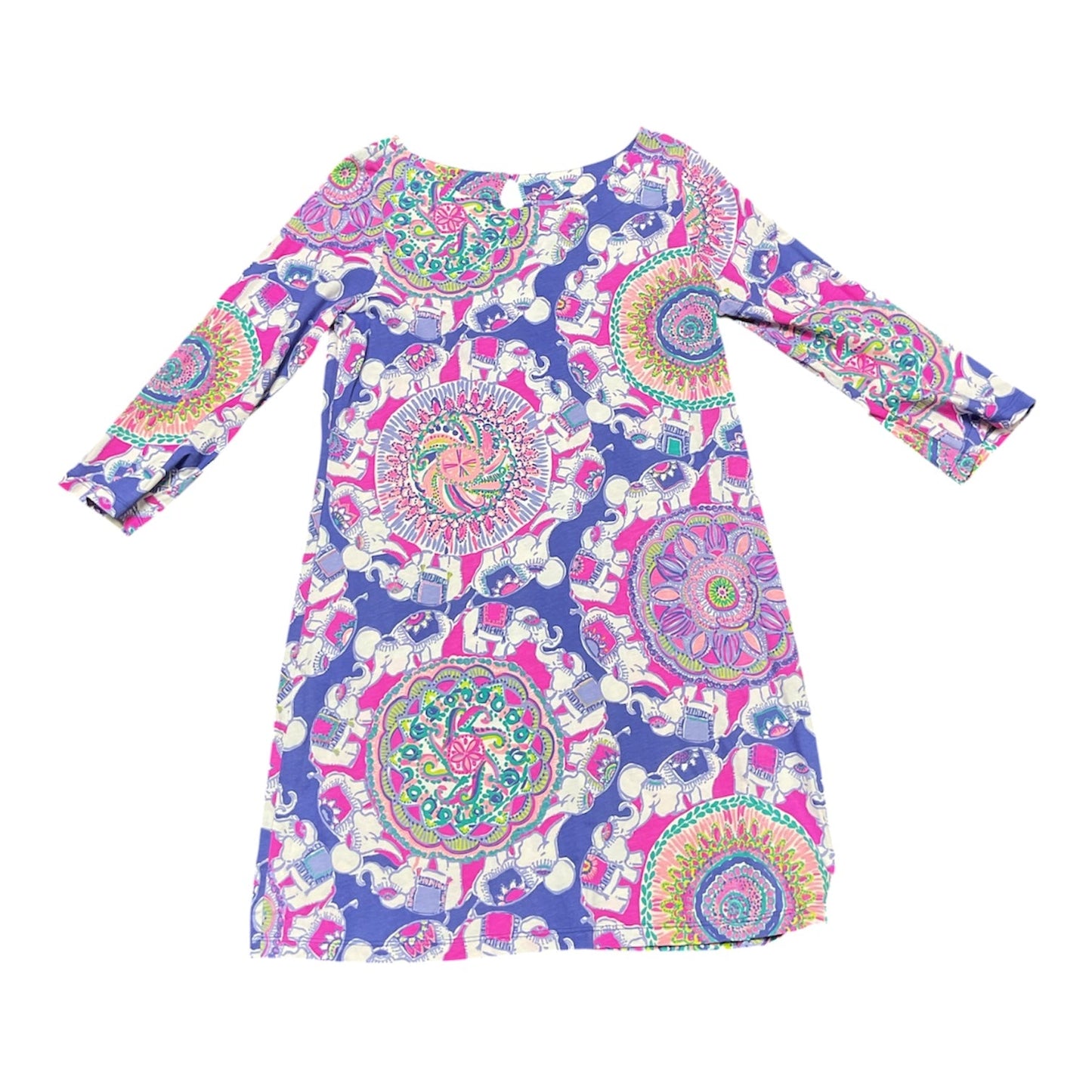 Dress Designer By Lilly Pulitzer In Pink & Purple, Size:L