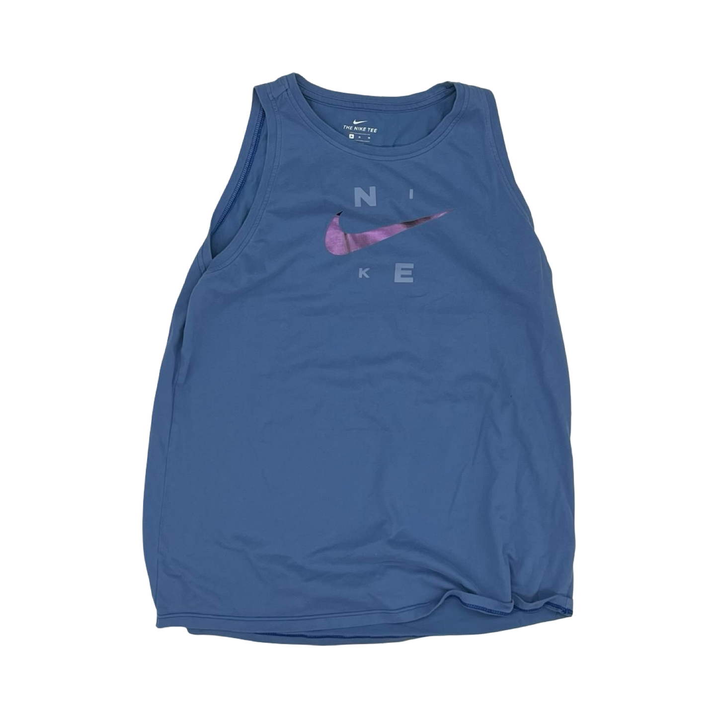 Athletic Tank Top By Nike In Blue, Size:M