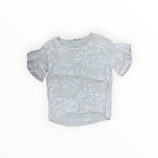 Top Ss By Valentina In Cream, Size:S