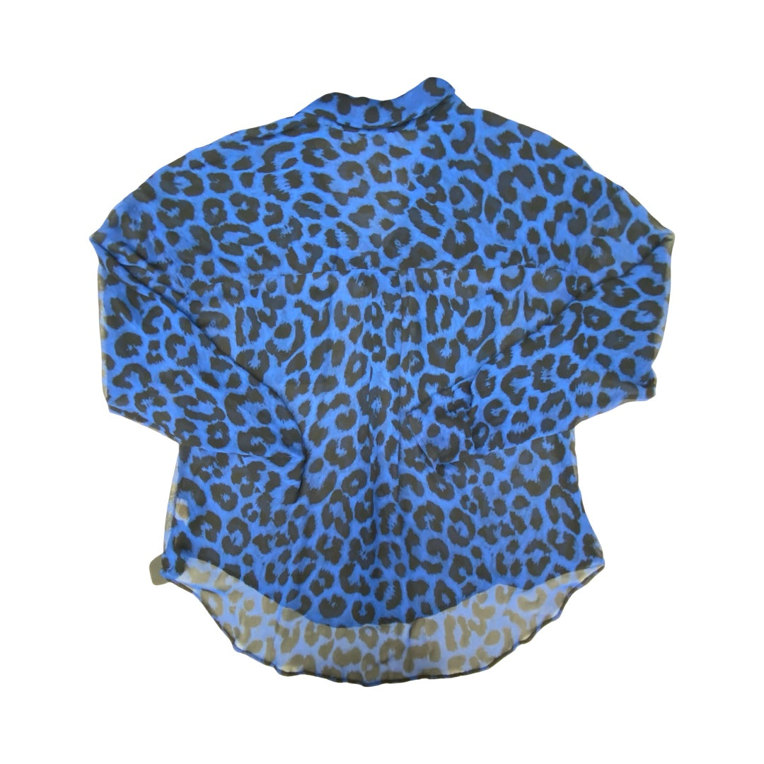 Top Ls By Free People In Black & Blue, Size:L