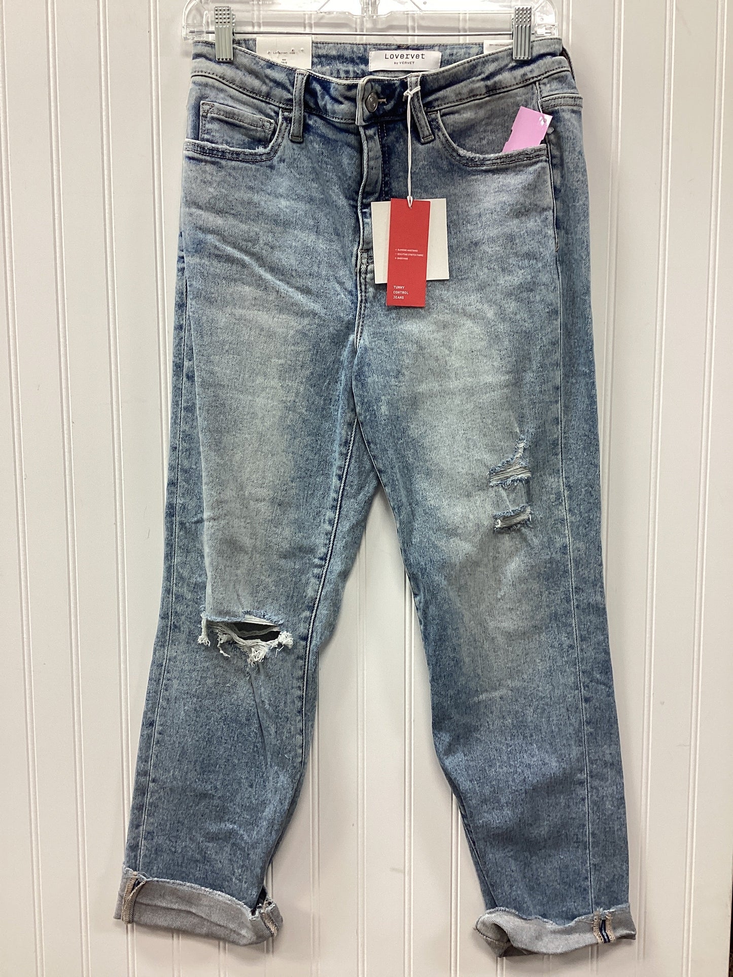Jeans Straight By Vervet In Blue Denim, Size:6
