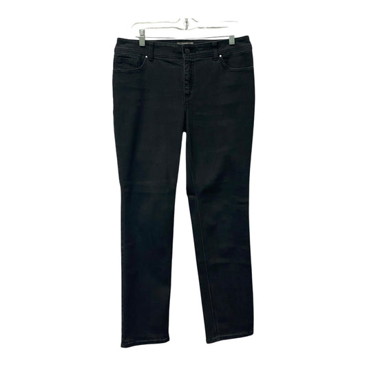 Jeans Straight By Chicos In Black, Size:8