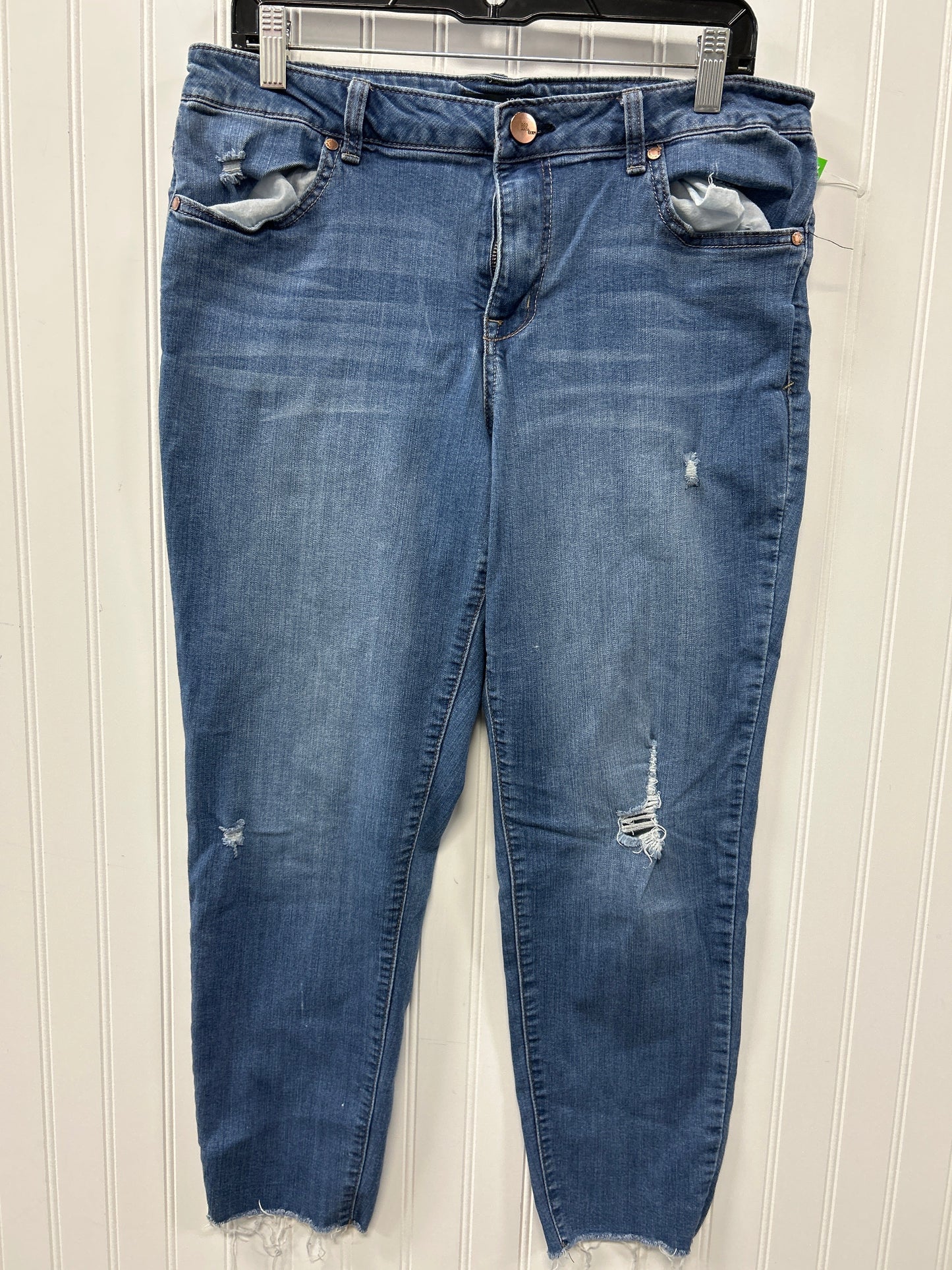 Jeans Skinny By 1822 Denim In Blue Denim, Size:16
