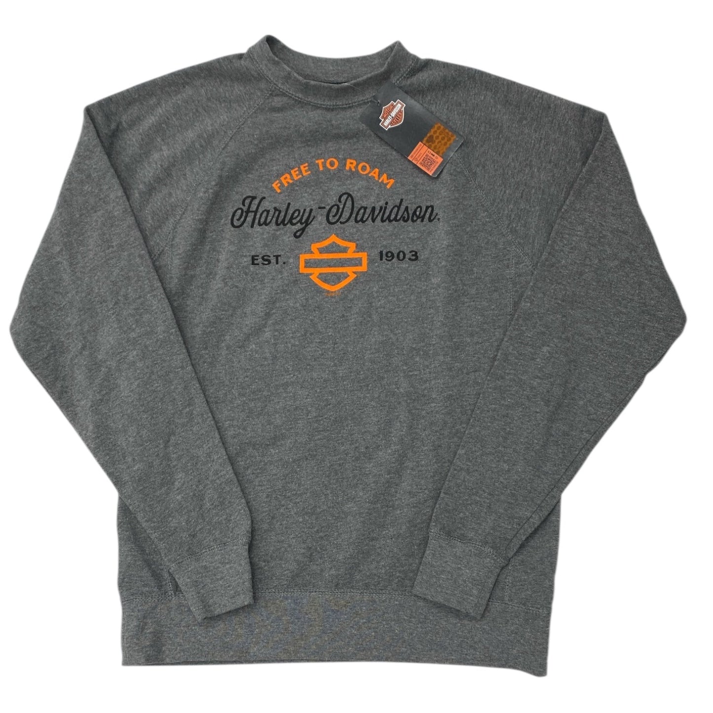 Sweatshirt Crewneck By Harley Davidson In Grey, Size:Xs