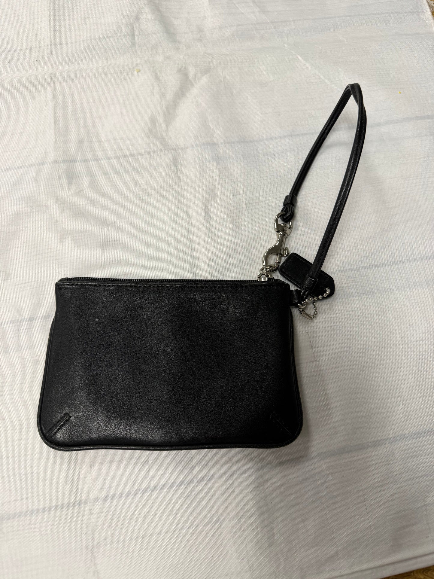 Wristlet Designer By Coach In Black, Size:Small
