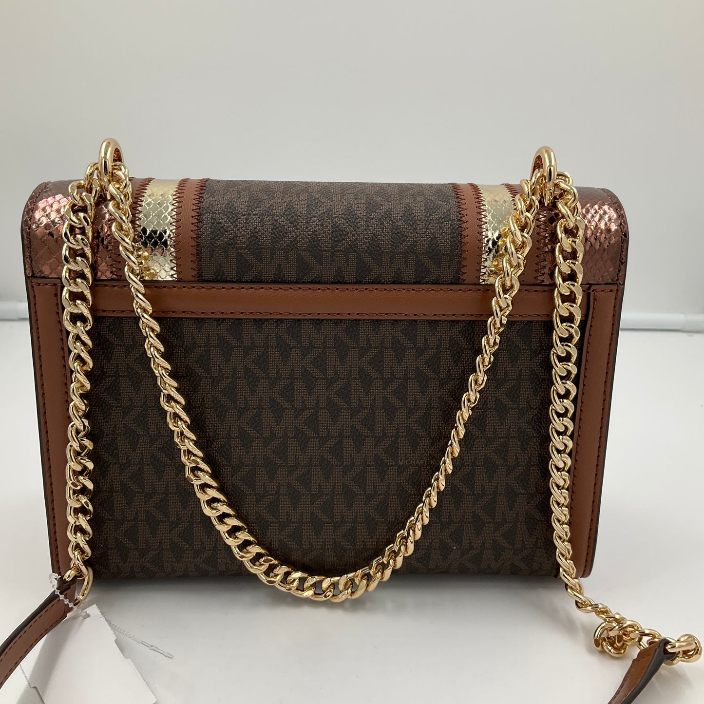 Crossbody Designer By Michael Kors In Brown, Size:Small