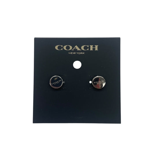 Earrings Designer By Coach In Silver