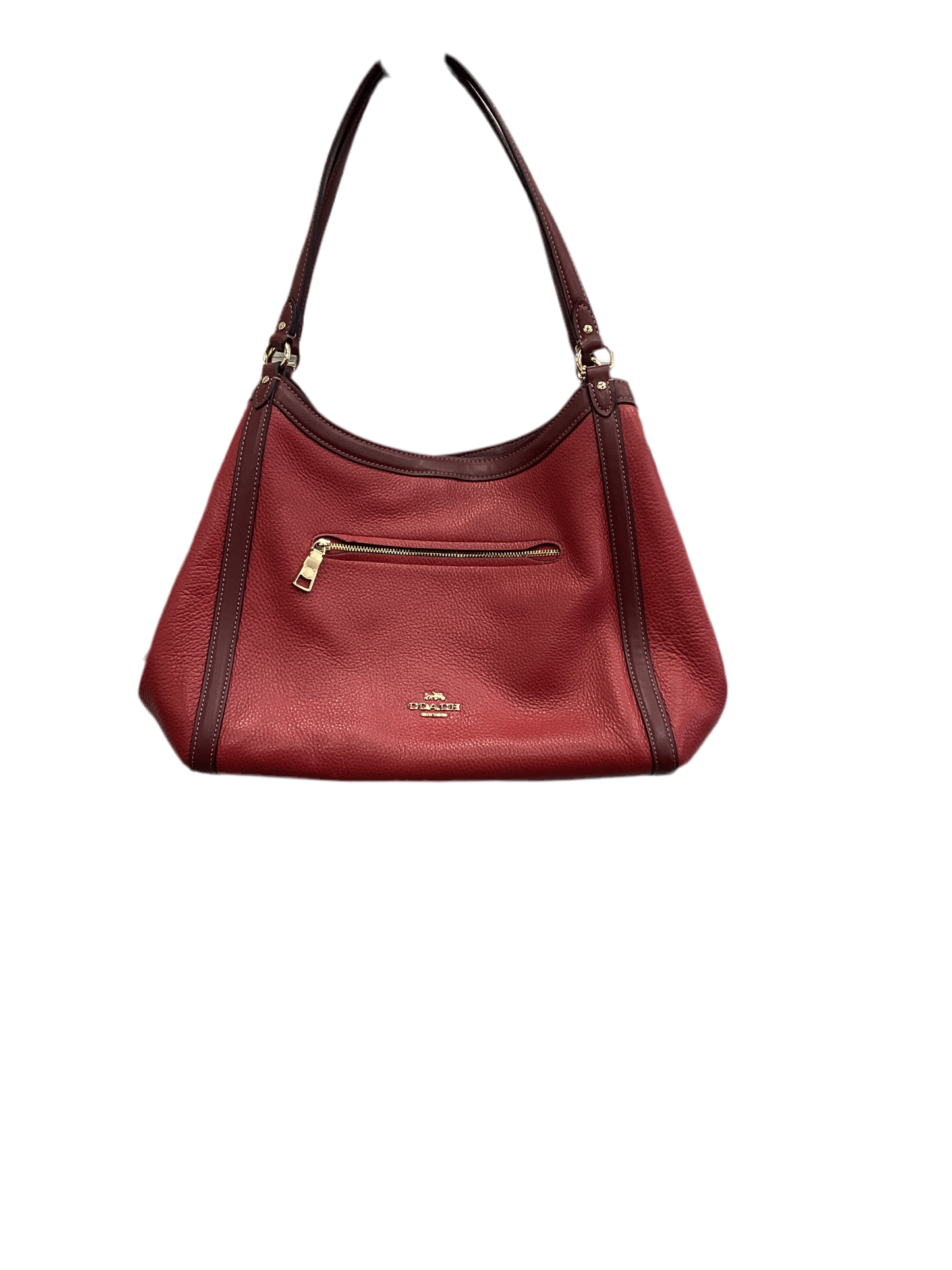 Handbag Designer By Coach In Red, Size:Large