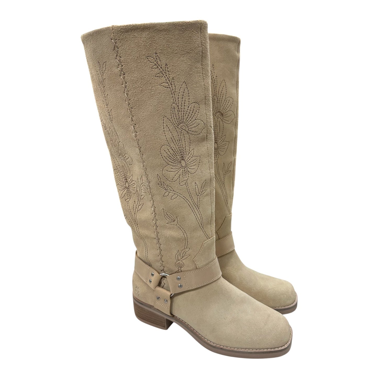 Boots Leather By Lucky Brand In Tan, Size:8
