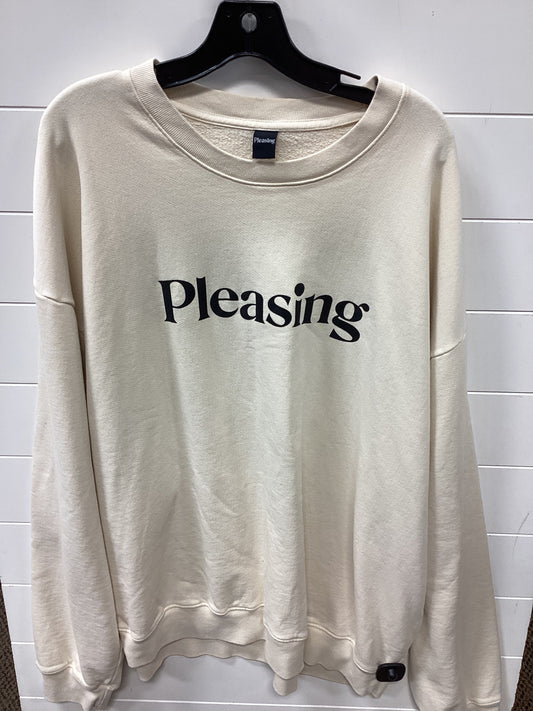 Sweatshirt Crewneck By Cmb In Cream, Size:4X