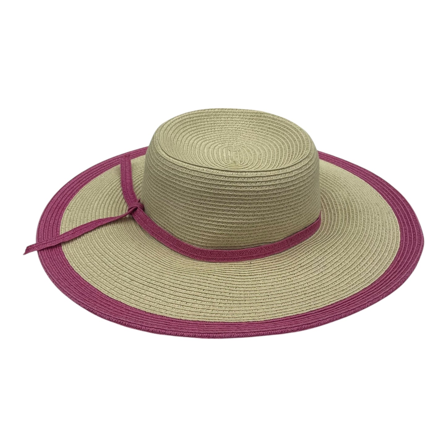 Hat Sun By Clothes Mentor In Pink & Tan