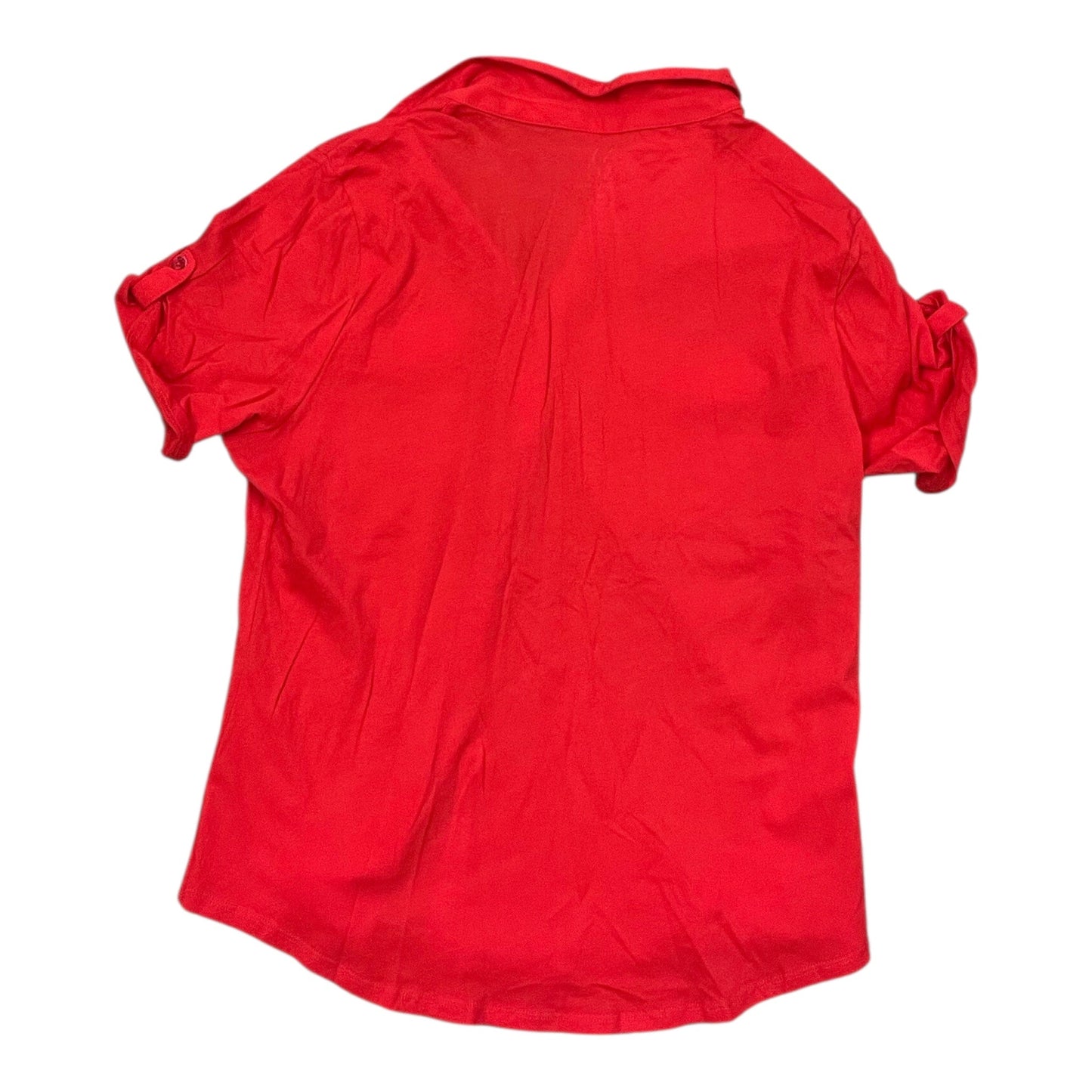 Blouse Ss By New York And Co In Red, Size:Xl