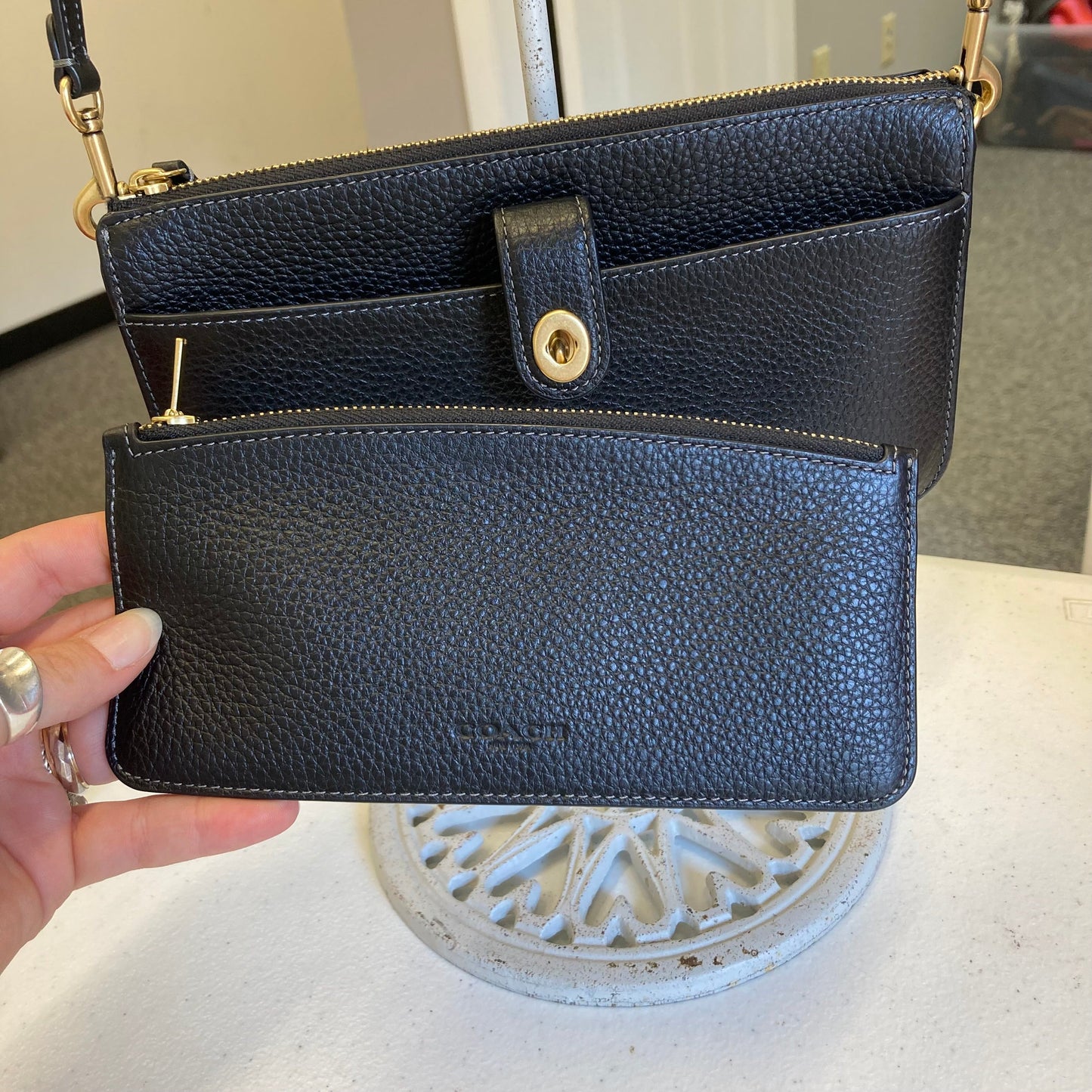 Crossbody Designer By Coach In Black, Size:Small