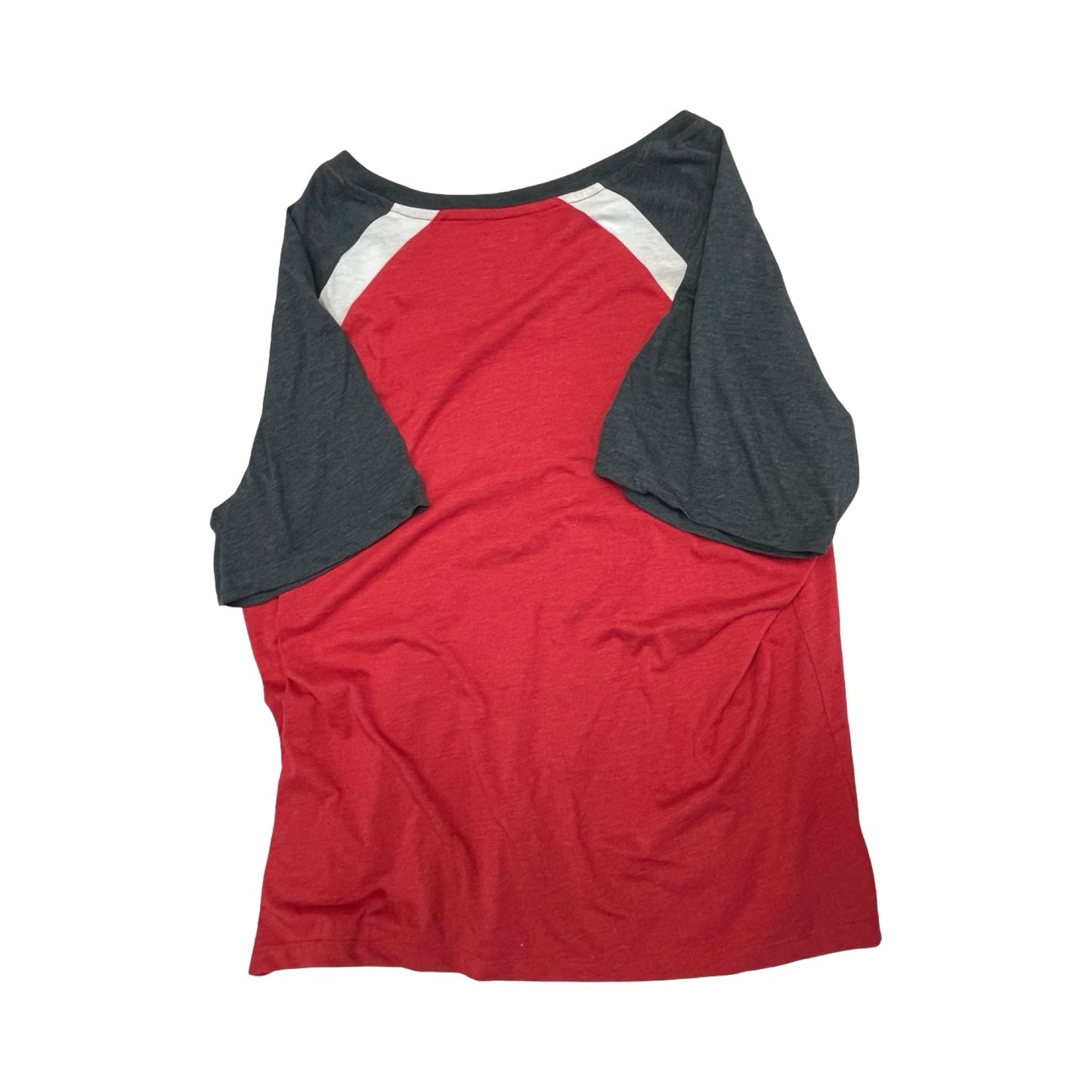 Athletic Top Ss By Genuine Merchandise In Blue Red & White, Size:2X