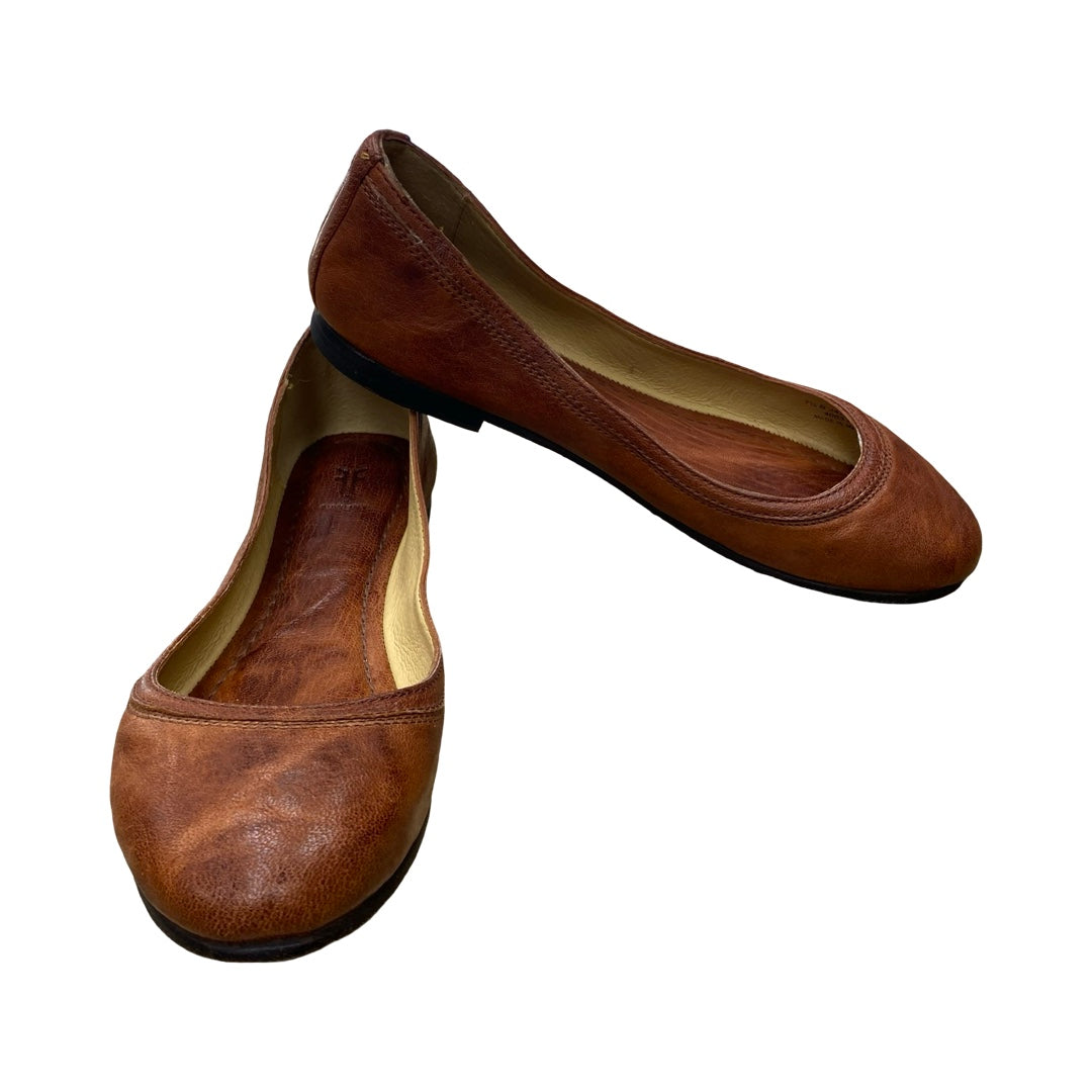 Shoes Designer By Frye In Brown, Size:7.5