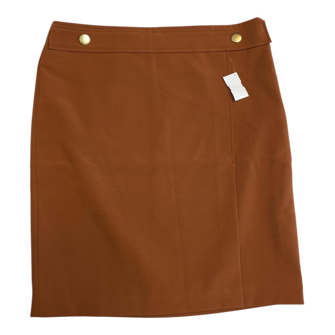 Skirt Midi By Ann Taylor In Brown, Size:14