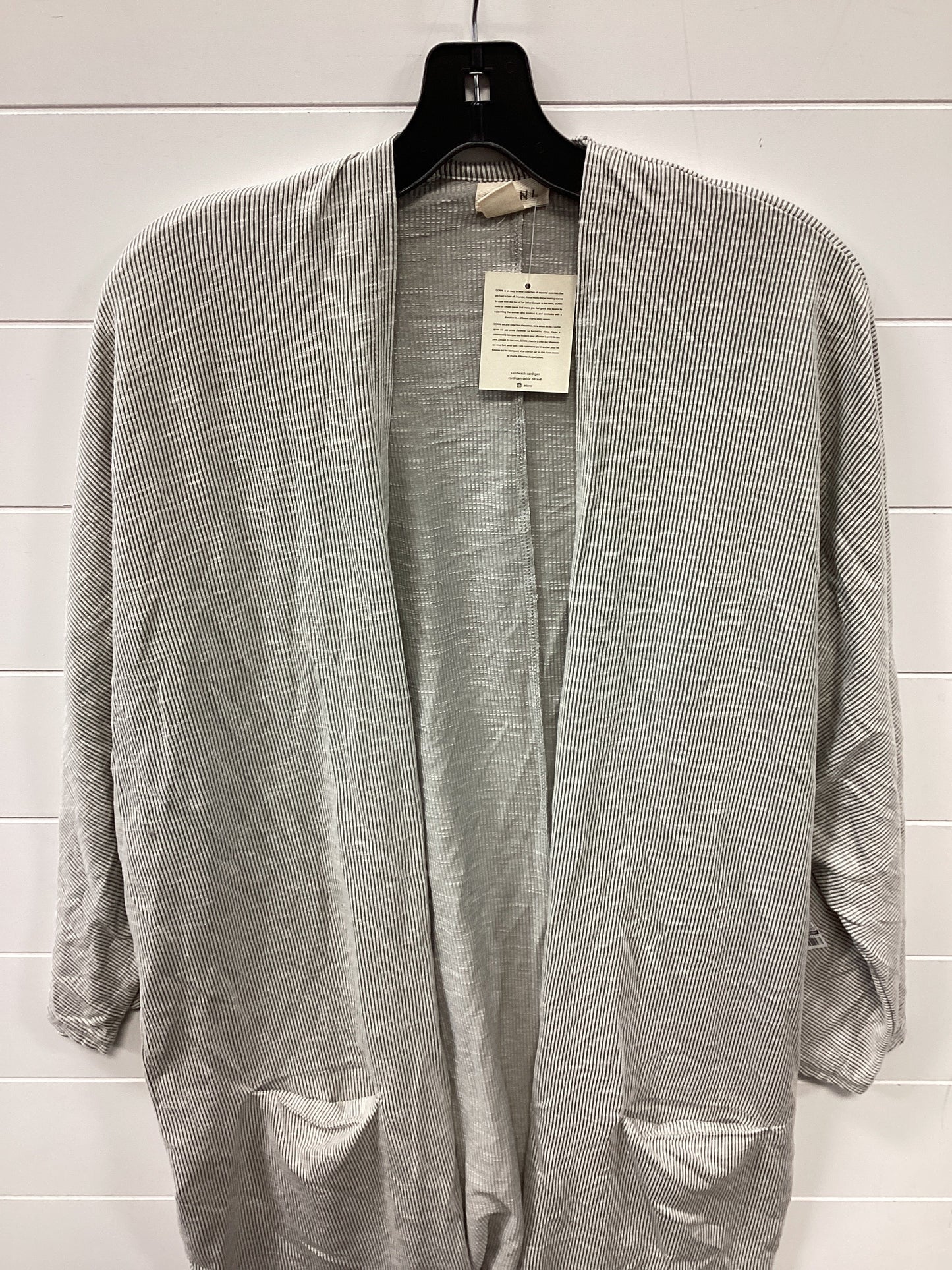 Cardigan By Donni In Grey, Size:Xl