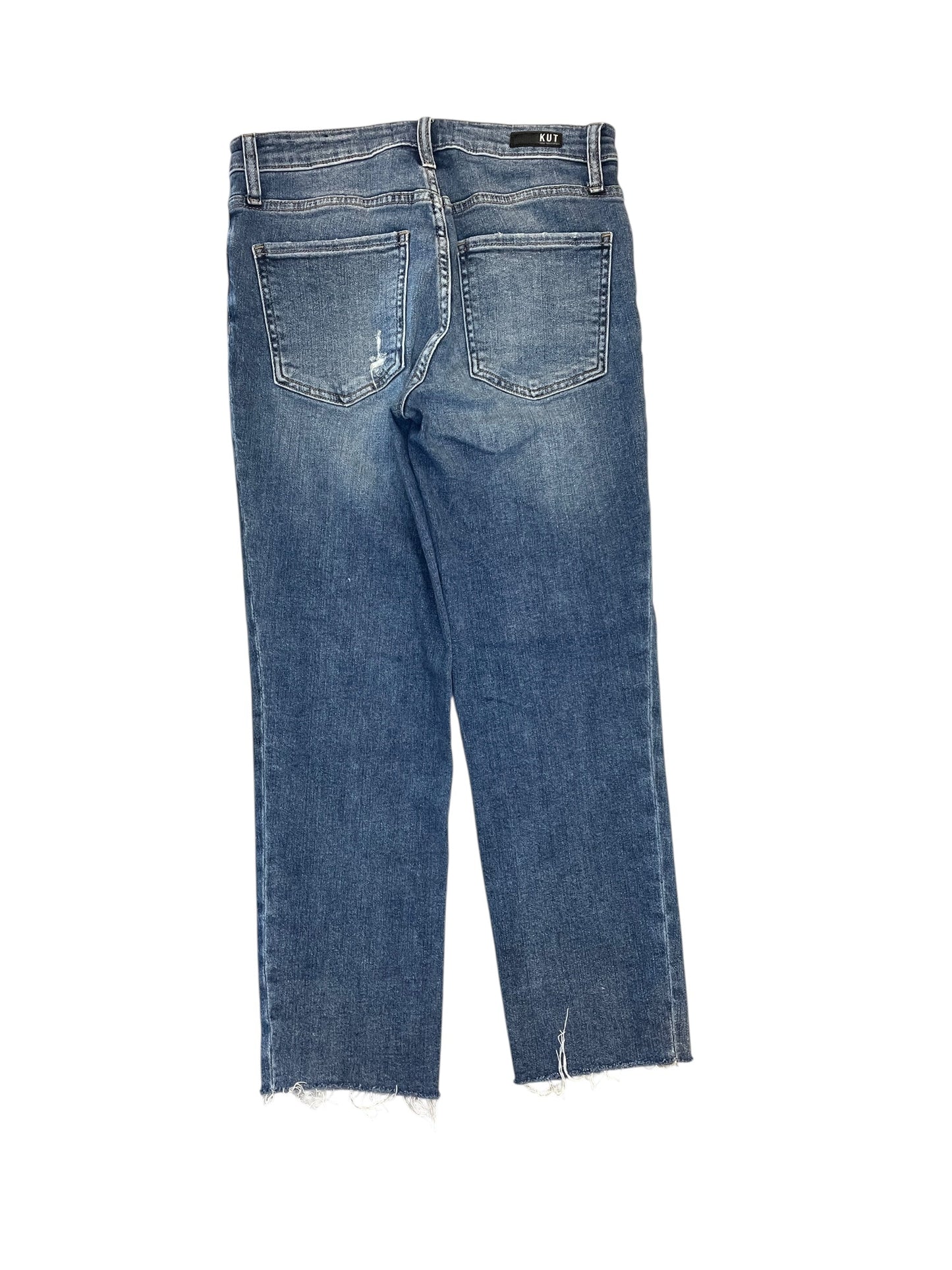 Jeans Cropped By Kut In Blue Denim, Size:4