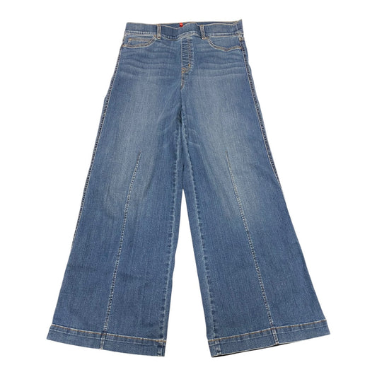 Jeans Wide Leg By Spanx In Blue Denim, Size:Xl