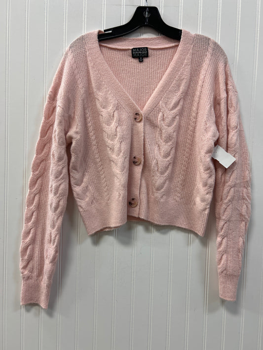 Sweater Cardigan By Cmc In Pink, Size:M