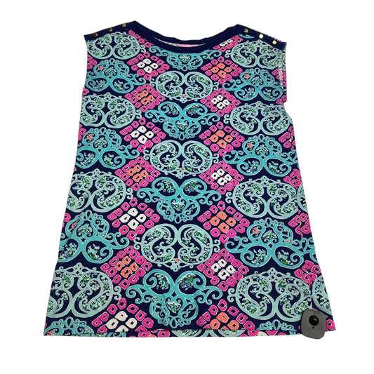 Top Sleeveless Designer By Lilly Pulitzer In Blue, Size:S