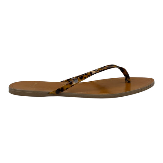 Sandals Flip Flops By J. Crew In Brown, Size:7