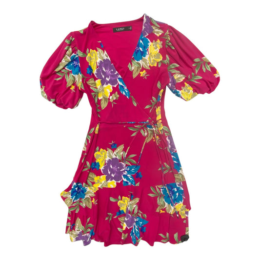 Dress Casual Midi By Lauren By Ralph Lauren In Pink, Size:M