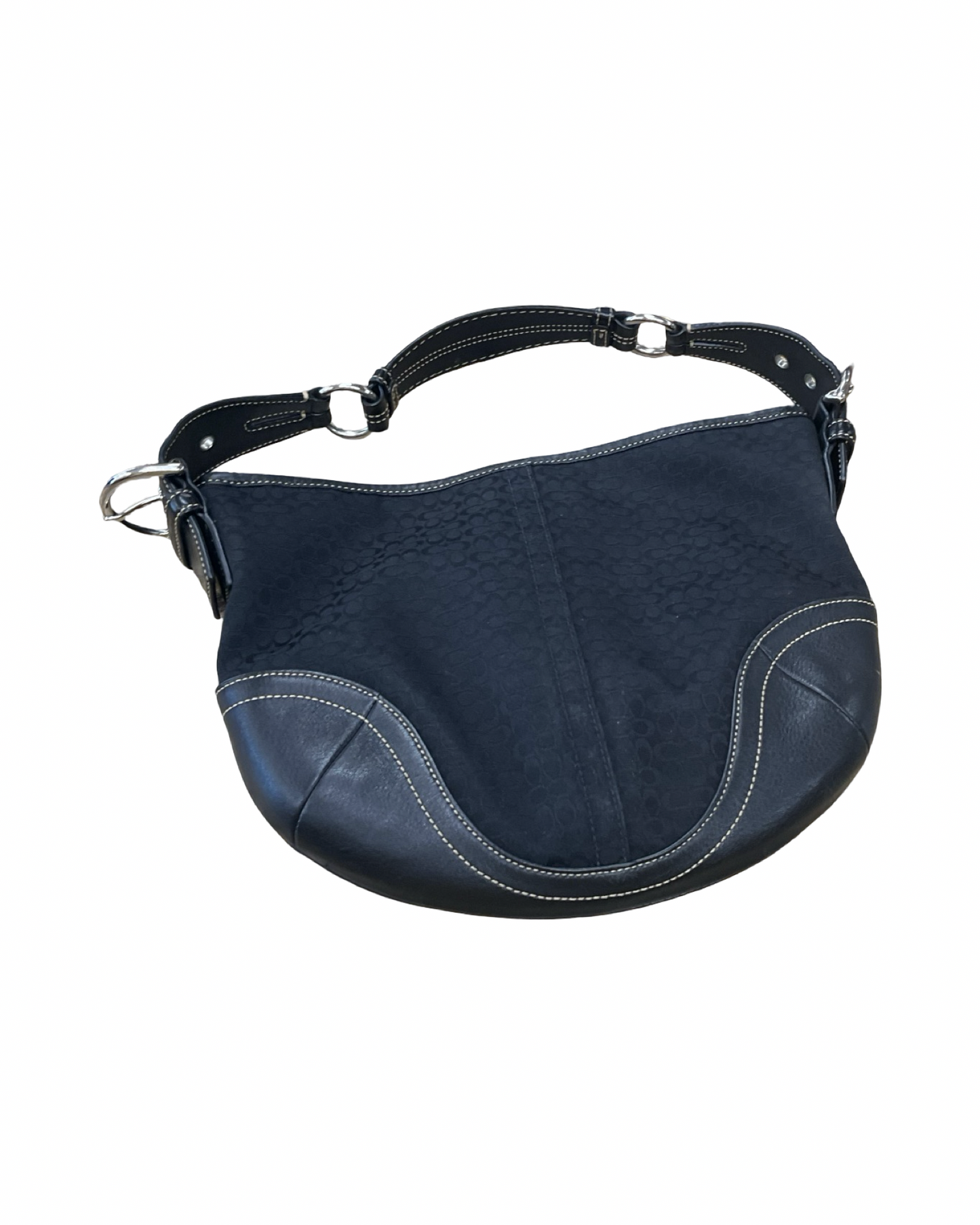 Handbag Designer By Coach In Black, Size:Medium