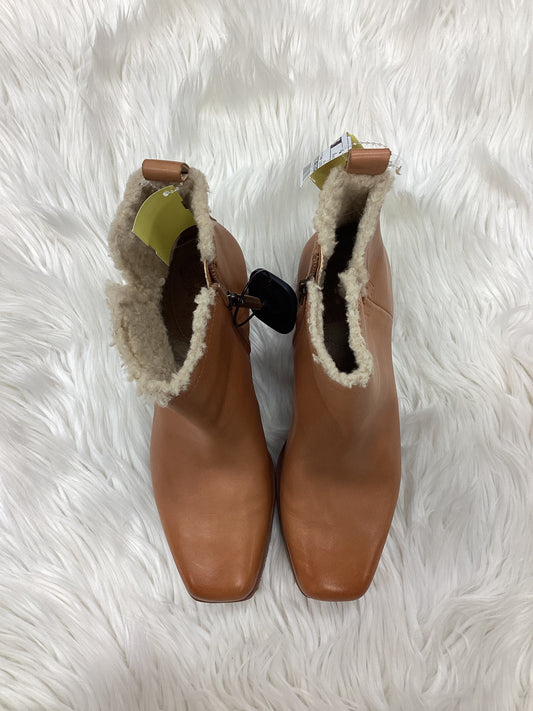 Boots Ankle Heels By Vince Camuto In Tan, Size:9