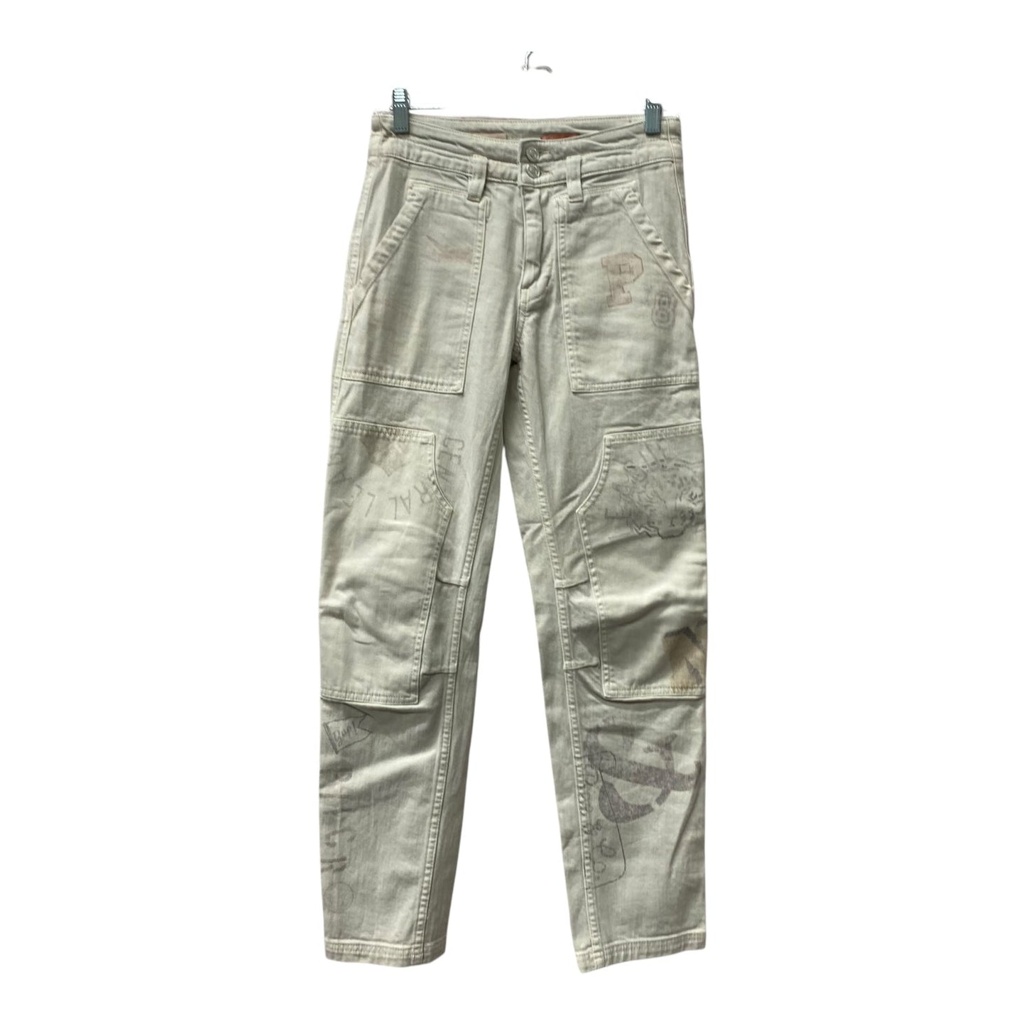 Jeans Straight By Pilcro In Beige, Size:2