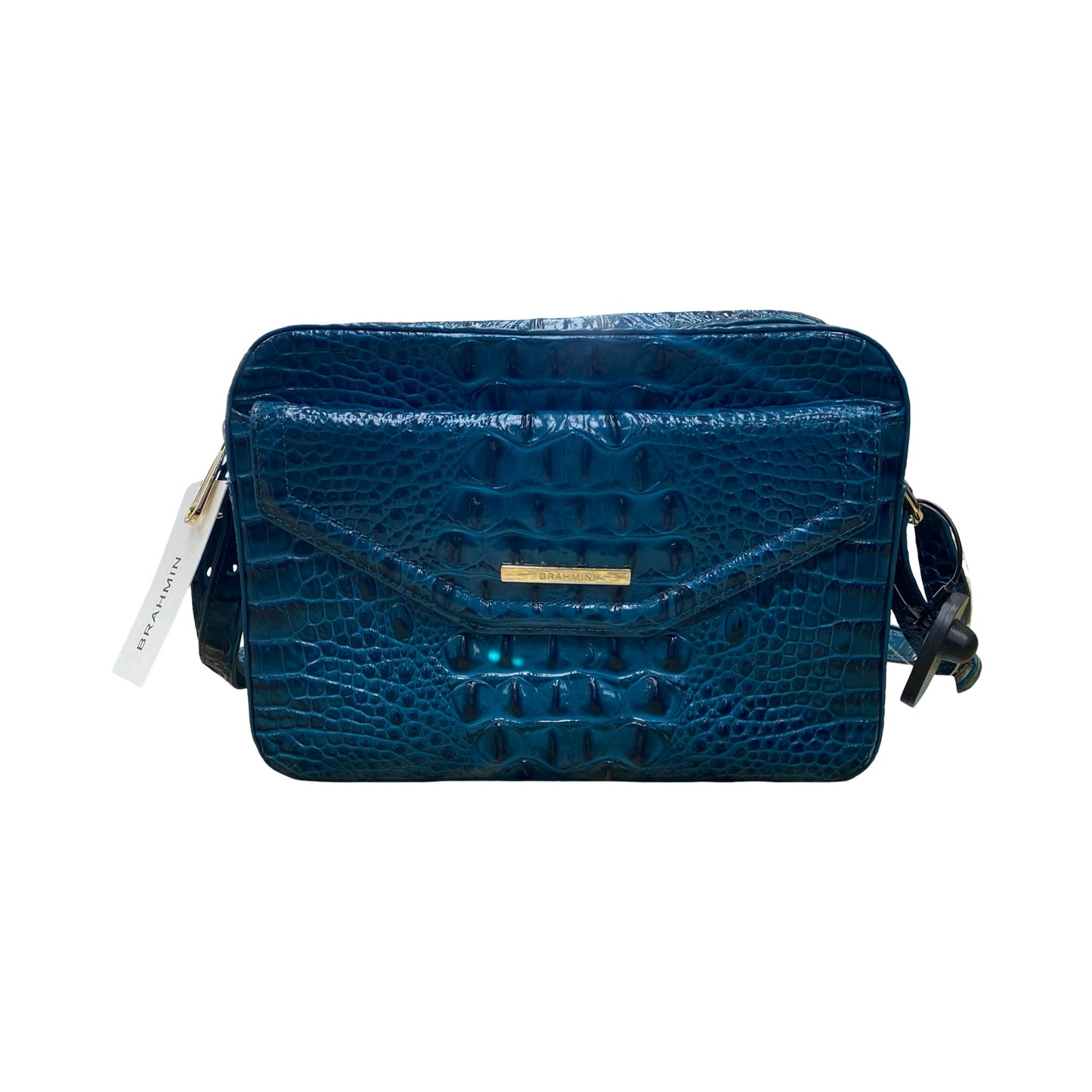 Handbag Designer By Brahmin In Blue, Size:Medium