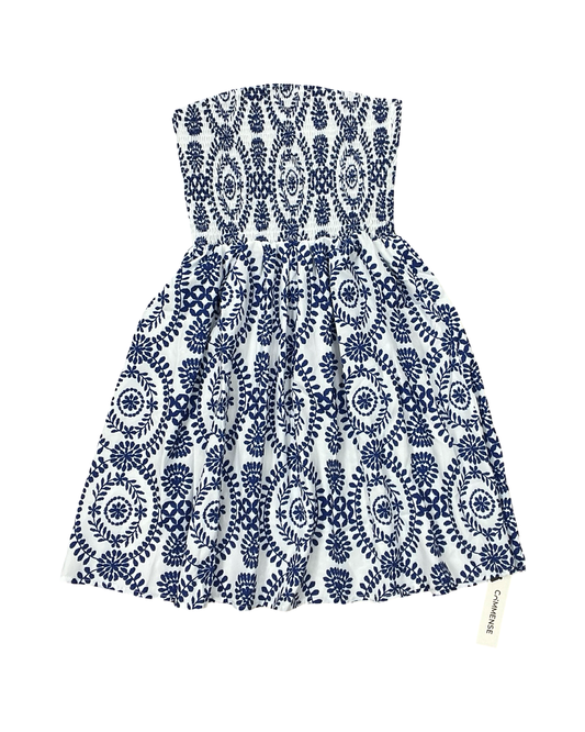 Dress Casual Short By Commense In Blue & White, Size:Xs