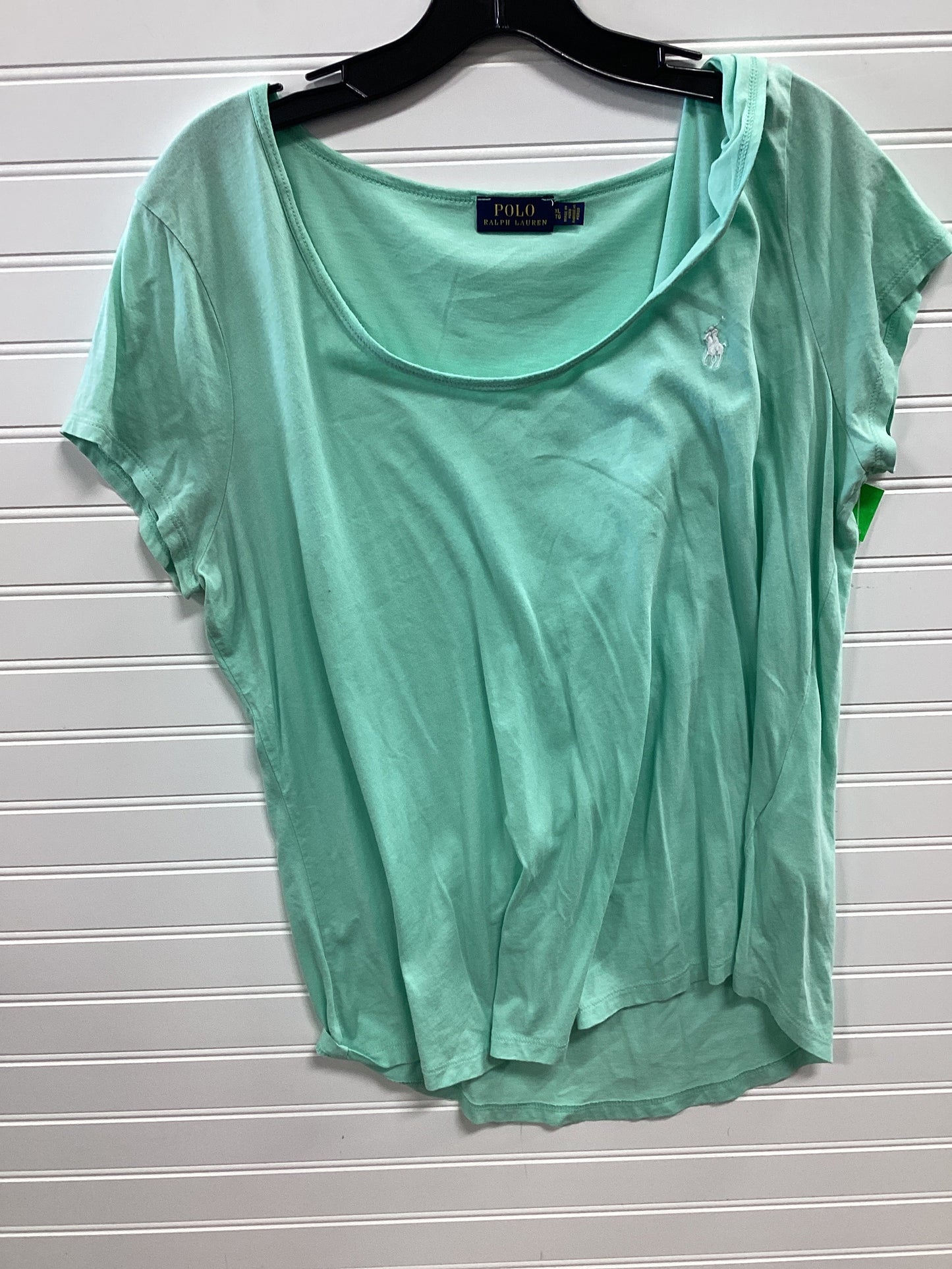 Top Ss By Polo Ralph Lauren In Aqua, Size:Xl