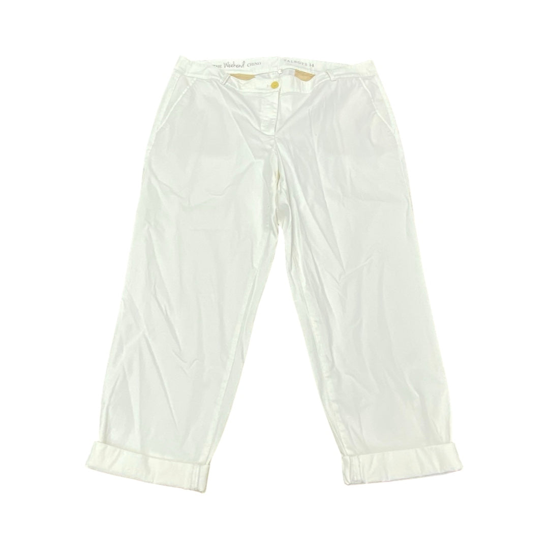 Pants Chinos & Khakis By Talbots In White, Size:14